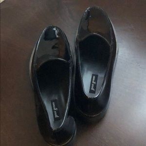 Paul Green black patent leather loafers